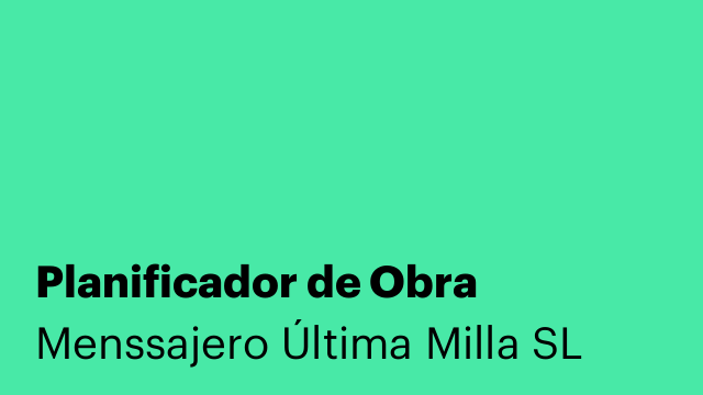 Planificador de Obra