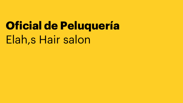Oficial de Peluquería
