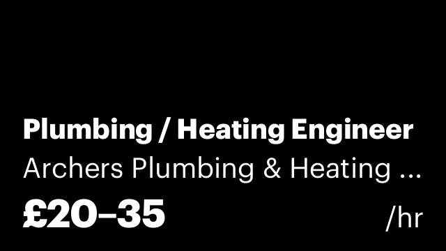 Plumbing / Heating Engineer