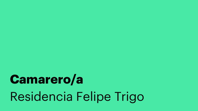 Camarero/a