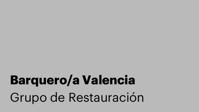 Barquero/a Valencia