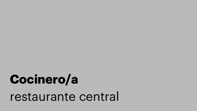 Cocinero/a