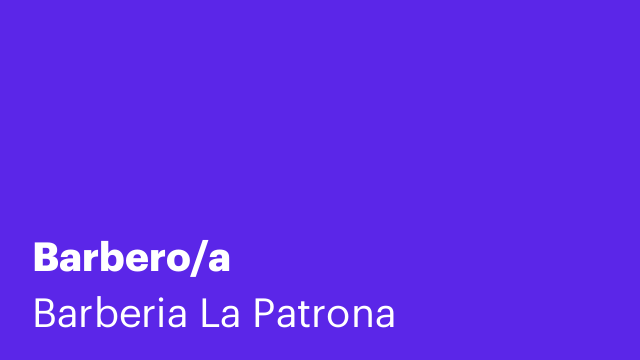 Barbero/a