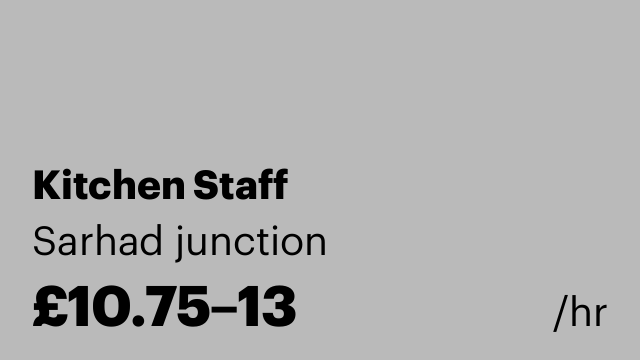 Kitchen Staff