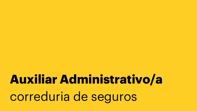 Auxiliar Administrativo/a