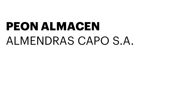 PEON ALMACEN