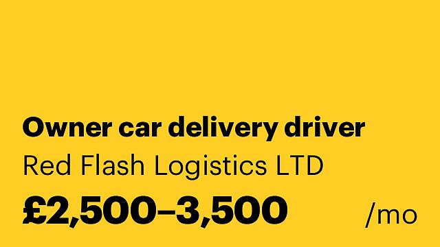 Owner car delivery driver