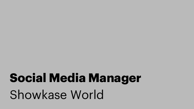 Social Media Manager