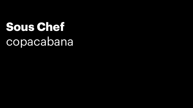 Sous Chef