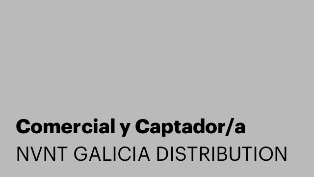 Comercial y Captador/a