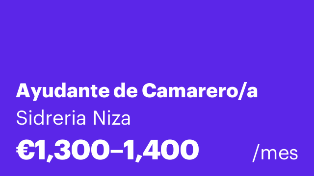 Ayudante de Camarero/a