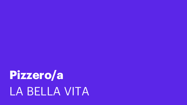 Pizzero/a