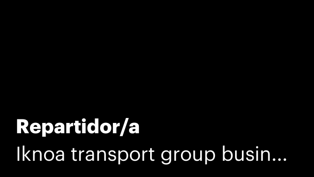 Repartidor/a