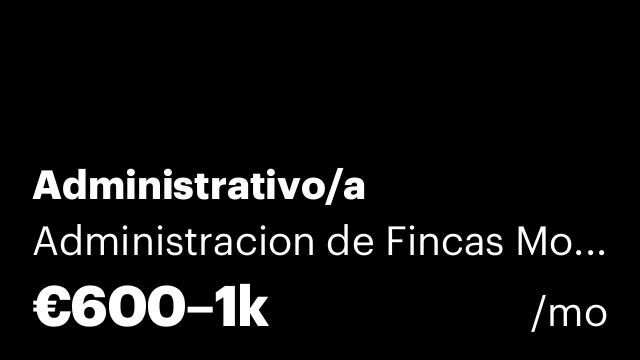 Administrativo/a