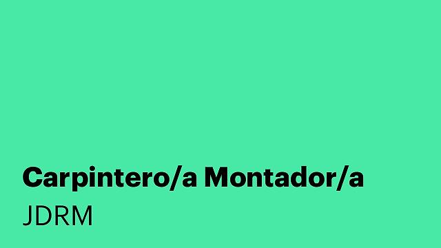 Carpintero/a Montador/a
