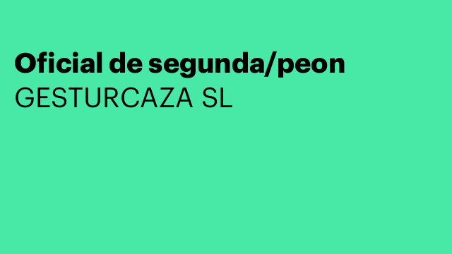 Oficial de segunda/peon