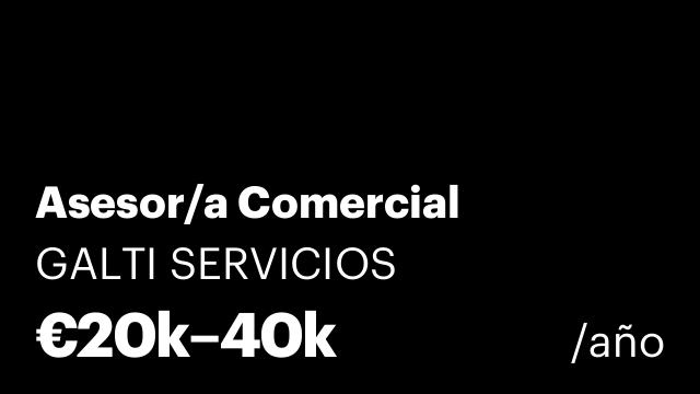 Asesor/a Comercial