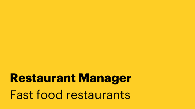 Restaurant Manager