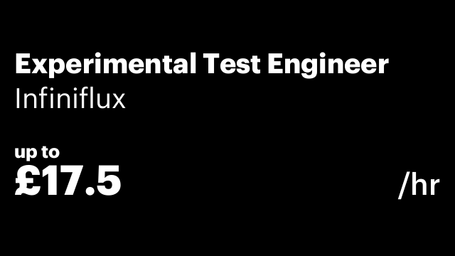 Experimental Test Engineer