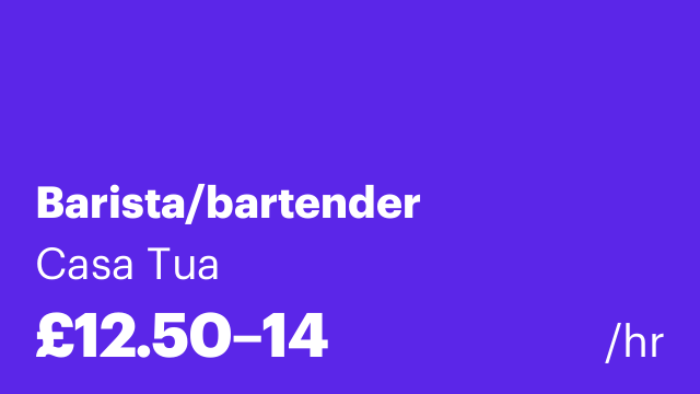 Barista/bartender