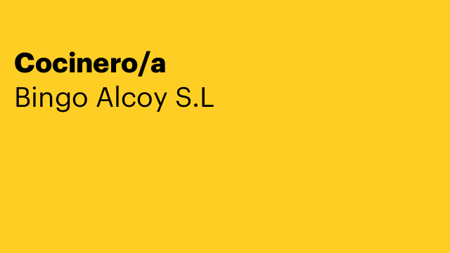 Cocinero/a