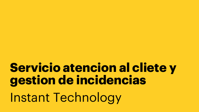 Servicio atencion al cliete y gestion de incidencias Italiano