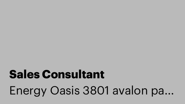 Sales Consultant
