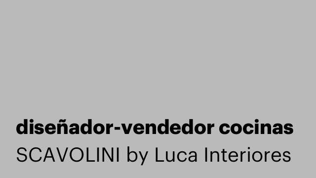 diseñador-vendedor cocinas