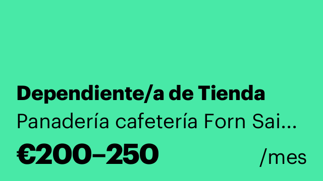 Dependiente/a de Tienda