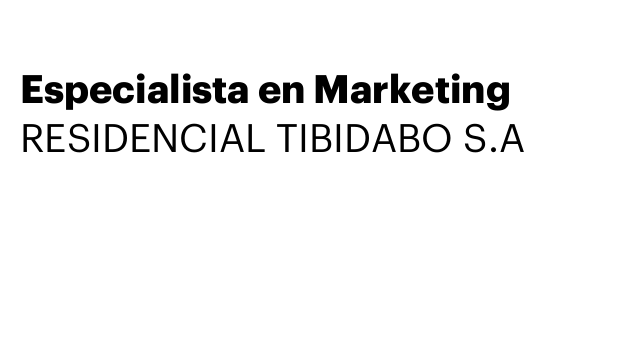 Especialista en Marketing