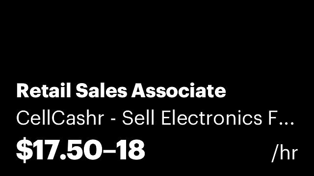 Retail Sales Associate