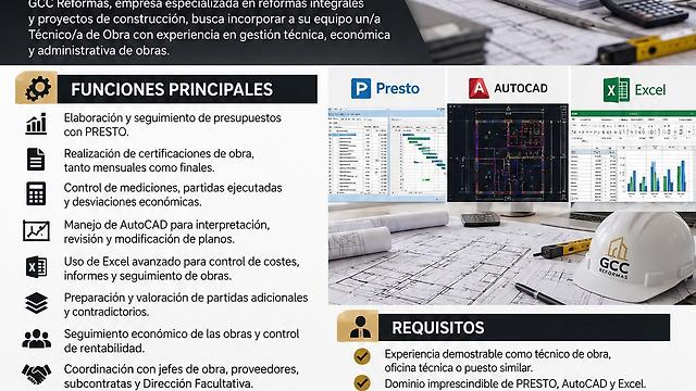 Técnico/a de Obra