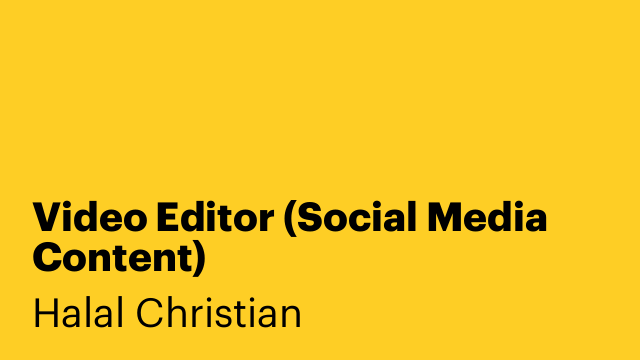 Video Editor (Social Media Content)