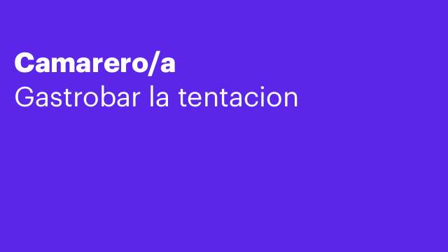 Camarero/a