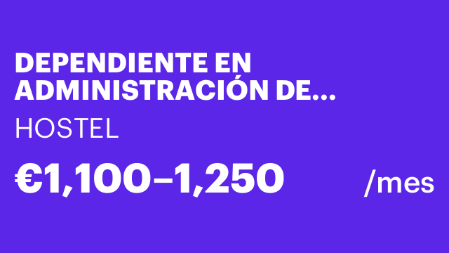 DEPENDIENTE EN ADMINISTRACIÓN DE LOTERÍAS