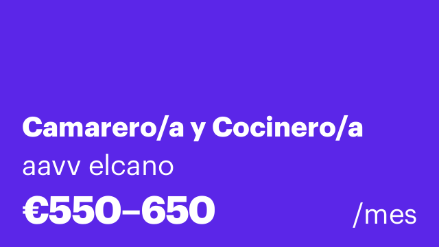 Camarero/a y Cocinero/a