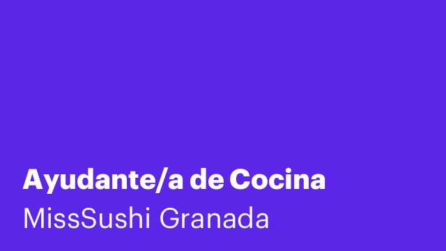 Ayudante/a de Cocina