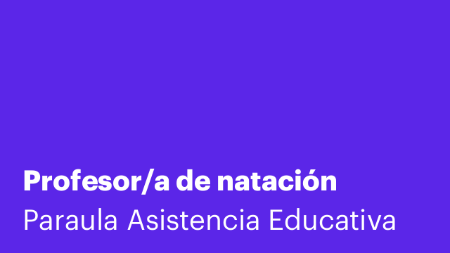 Profesor/a de natación
