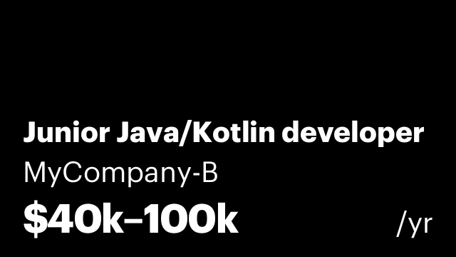 Junior Java/Kotlin developer