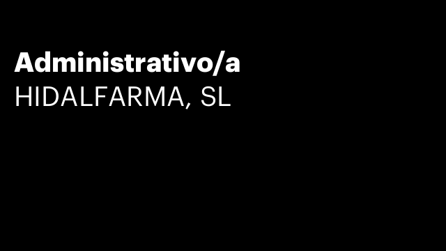 Administrativo/a