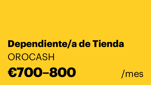 Dependiente/a de Tienda