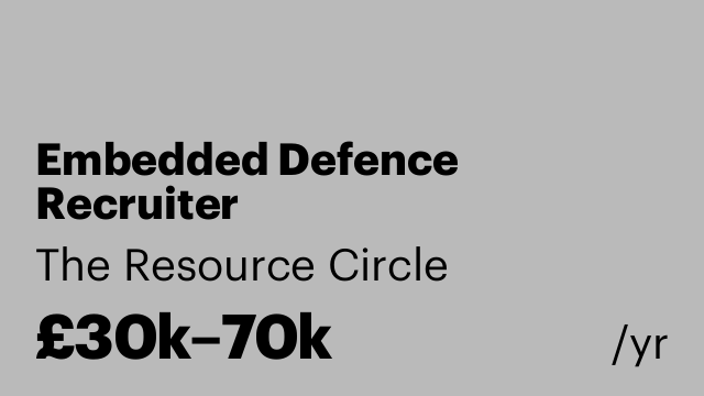Embedded Defence Recruiter