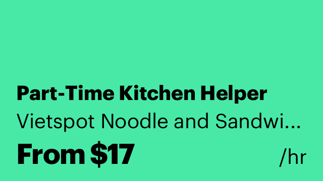 Part-Time Kitchen Helper