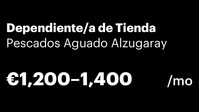 Dependiente/a de Tienda