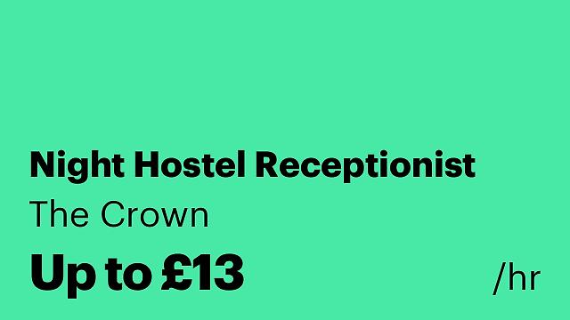 Night Hostel Receptionist