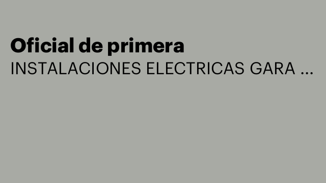 Oficial de primera