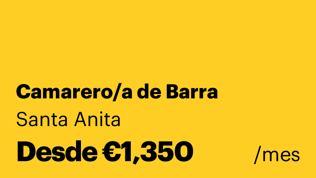 Camarero/a de Barra