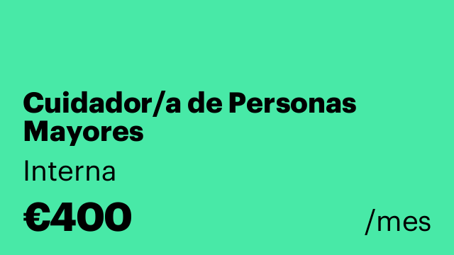 Cuidador/a de Personas Mayores