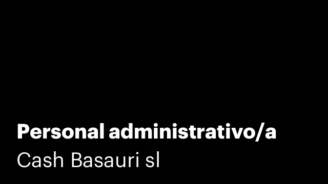 Personal administrativo/a