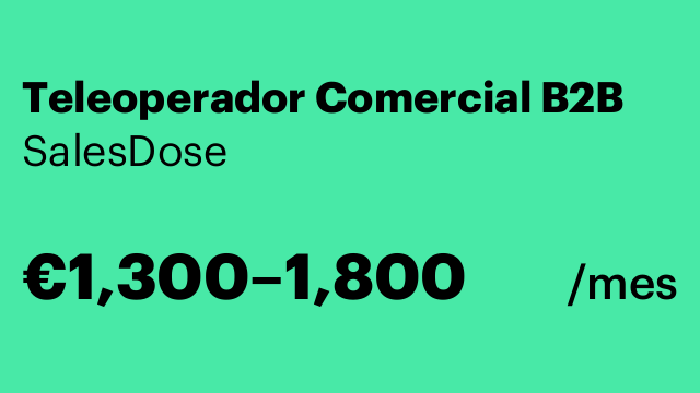 Teleoperador Comercial B2B